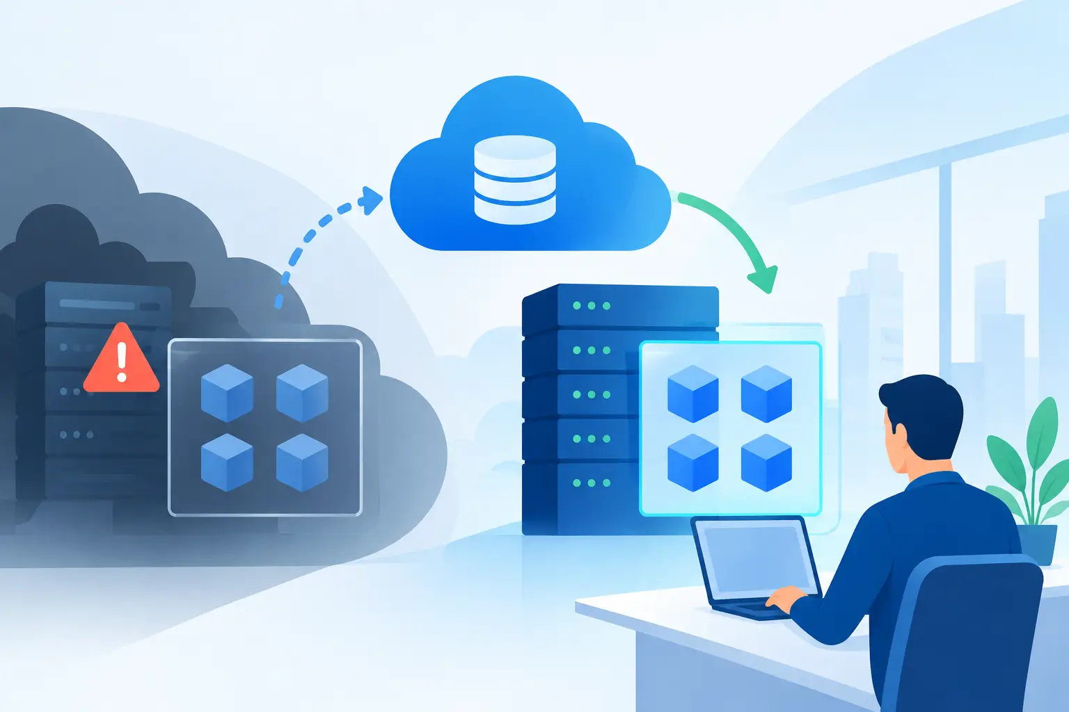 גיבוי מכונות וירטואליות VMware שמחזיר את העסק לפעולה